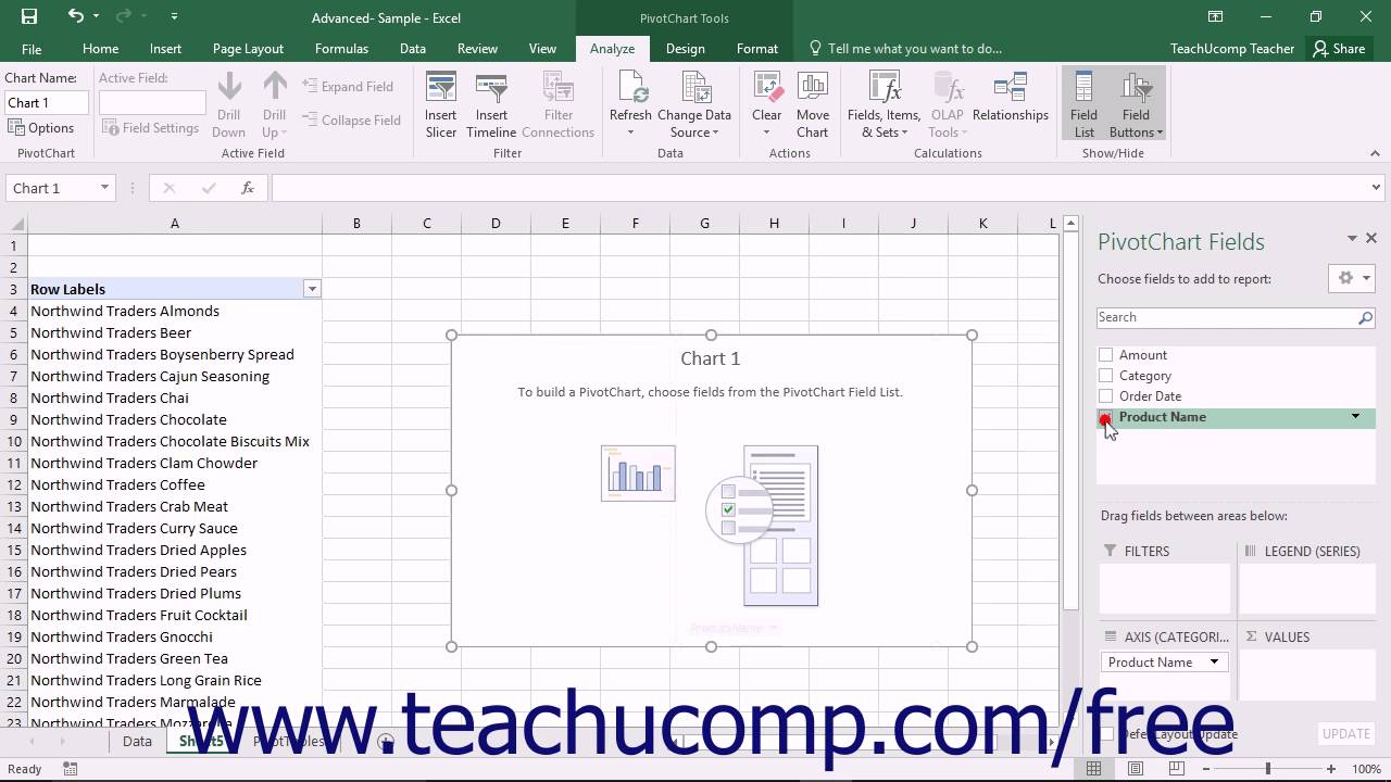 creating tables in excel 2016